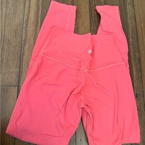 lululemon athletica Coral Pink Workout Leggings